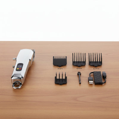 Tondeuse pour chien Cr Lite-4 peignes-brossette et calble USB