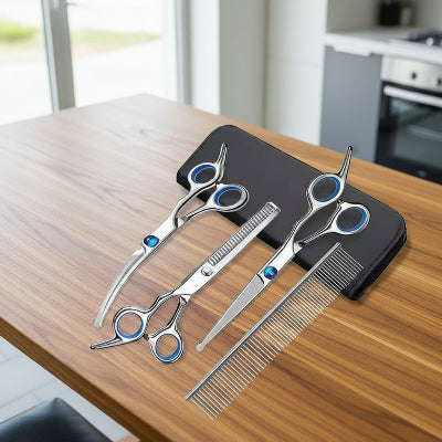 Ensemble de ciseaux pour chien 5 pieces